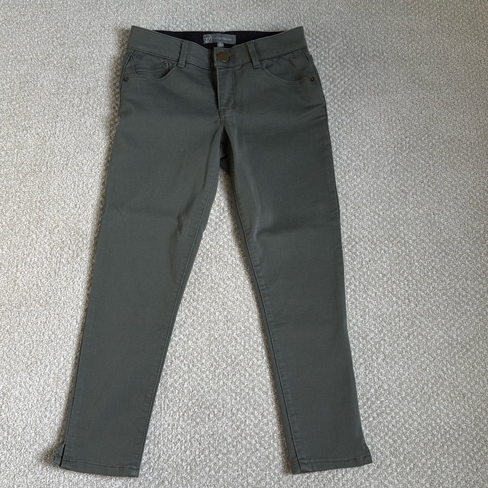 Wit & Wisdom 'Ab'Solution High Waist Ankle Skimmer pant, olive green, 2P